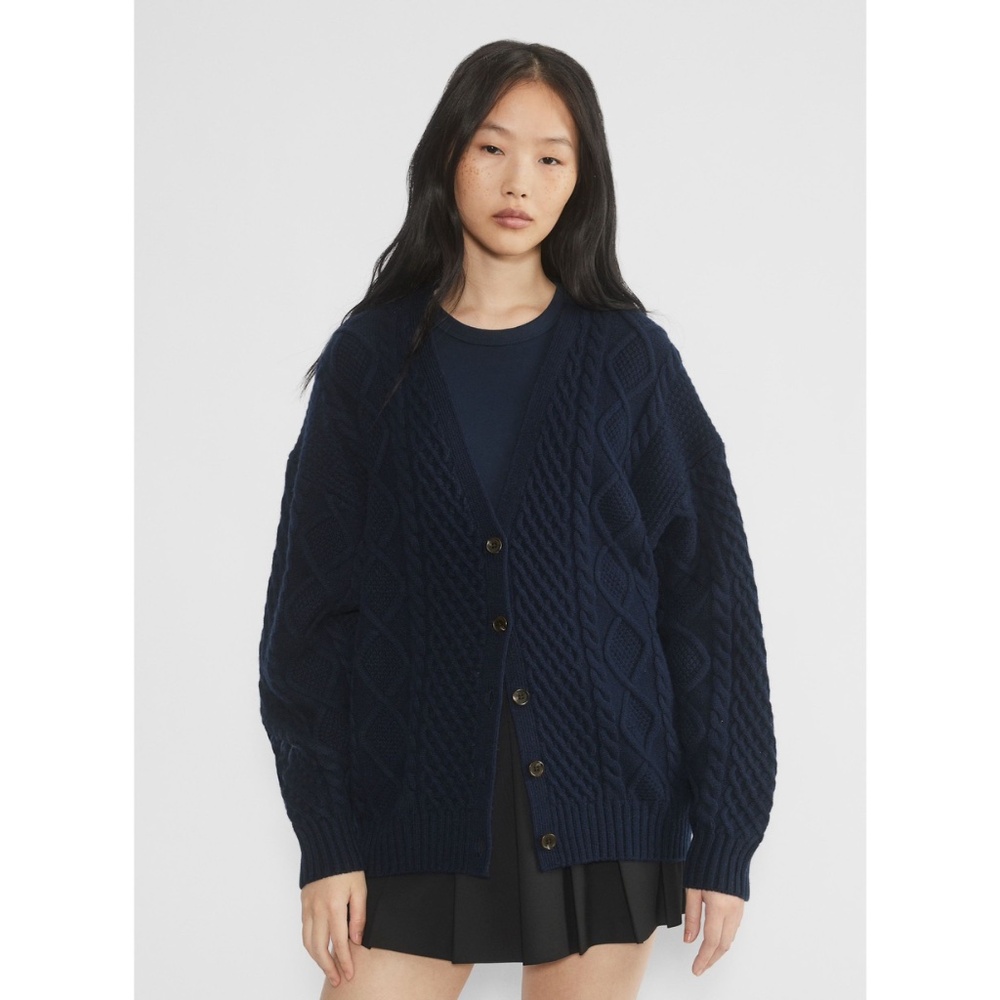 Sunday Best Navy Wool Cardigan